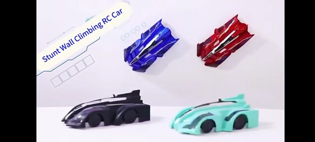 Voiture Télécommandée Yangers Anti-Gravité – Escalade Murale Et Plafond – 4 Canaux, LEDs Bleu/Rouge, Rechargeable USB – Pour Enfants