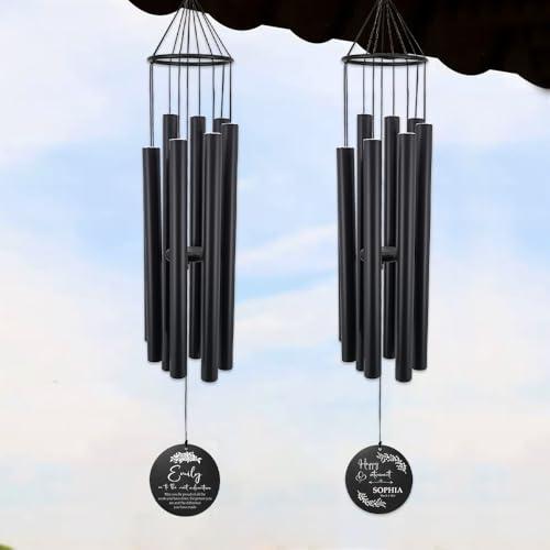 Image of Personalized Retirement Wind Chimes for Outside, 36 inch Happy Retirement Gift for Women, Men, Coworker, Colleague, Boss, Teacher, Nurse, Friend, Going Away Garden Patio Decor