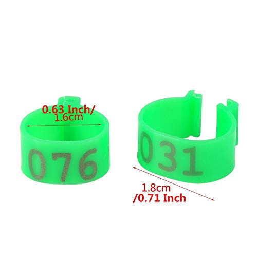 Amyove 100pcs Open Foot Rings for Chicken Duck Goose