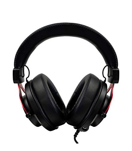 AROZZI Casque gaming filaire Aria arceau simili cuir arceau aluminium - Rouge