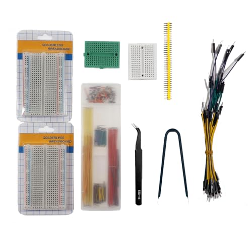 SparkKit �u���b�h�{�[�h�d�q�H��L�b�g�i400���u���b�h�{�[�h×2���A170���~�j�u���b�h�{�[�h×2���AIC�`�b�v���O���c�[���A�s���Z�b�g�A30�{�J���[�W�����p�[���C���[�i�I�X-�I�X�j�A40�s���P��s���w�b�_�[�jArduino�ERaspberry