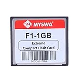 MYSWA F1-CF1GB F1 Extreme Compact Flash 1GB MLC CF Type 1 Memory Card for CNC Machine, Railways Locomotives, Airplane Cockpits, Camera, Desktop etc