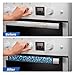 Fridge Door Handle Covers, Kitchen and Bathroom Appliance Door Handle Protectors. Thick and Non-Slip, Stain-Resistant, with Delicate Patterns and Washable (Blue and White 2 Pieces).