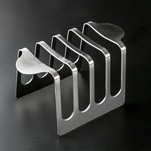 Wazubc Stojak na Tosty Stalowy 4 Kromki