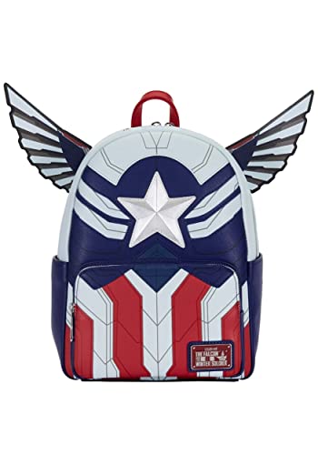 Loungefly Marvel Falcon Captain America Cosplay Mini Backpack Captain America One Size