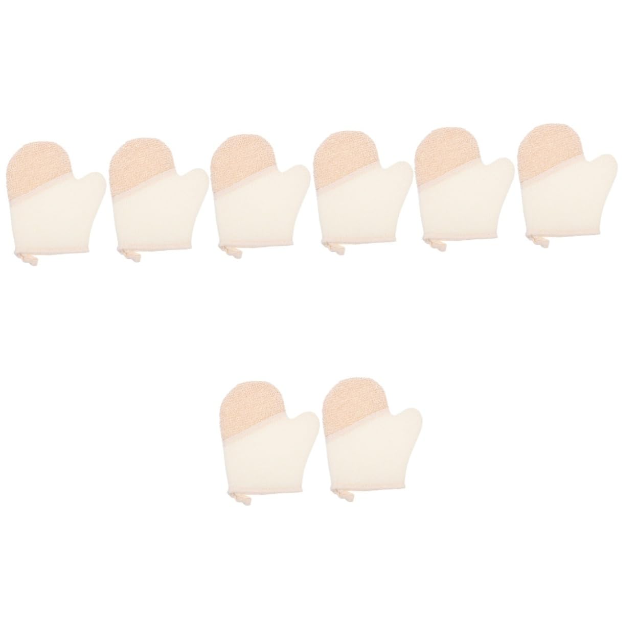 minkissy 8stücke Peelinghandschuhe Aus Dualseitige Badhandschuhe Für Sanftes Peeling Und Gründliche Reinigung Für Zuhause Und Spa-anwendungen