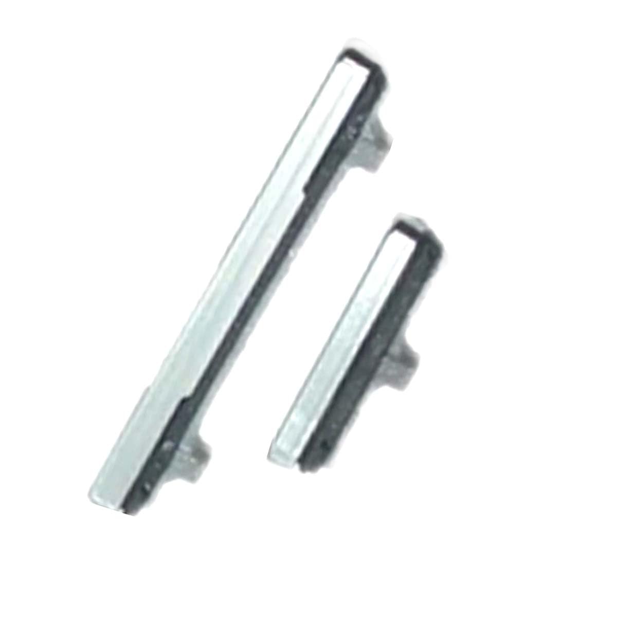 Power On Off Button Volume Switch Control Side Buttons Key Replacement for Samsung Galaxy S20 / S20 Plus (Silver)