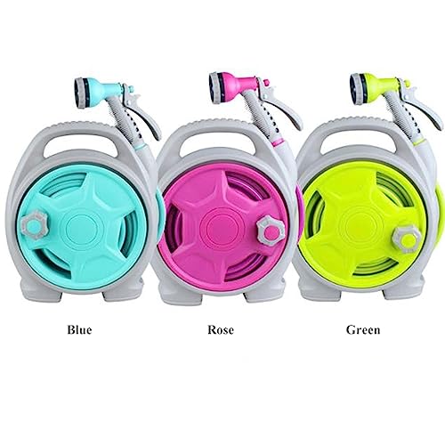 15M Garden Hose Reel with 6-Pattern Nozzle Compact Outdoor Hose Cart for Easy Storage & nization Ideal Gardening Watering Tool & Tidy Hose Winding Solution - Image 6