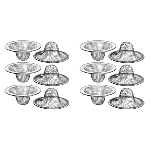 Iyalezirk Paquete de 12 - Canasta Superior de 2.125 Pulgadas/Canasta de 1 Pulgada - Colador de DesagüE de de para de BañO, Utilidad, LavanderíA