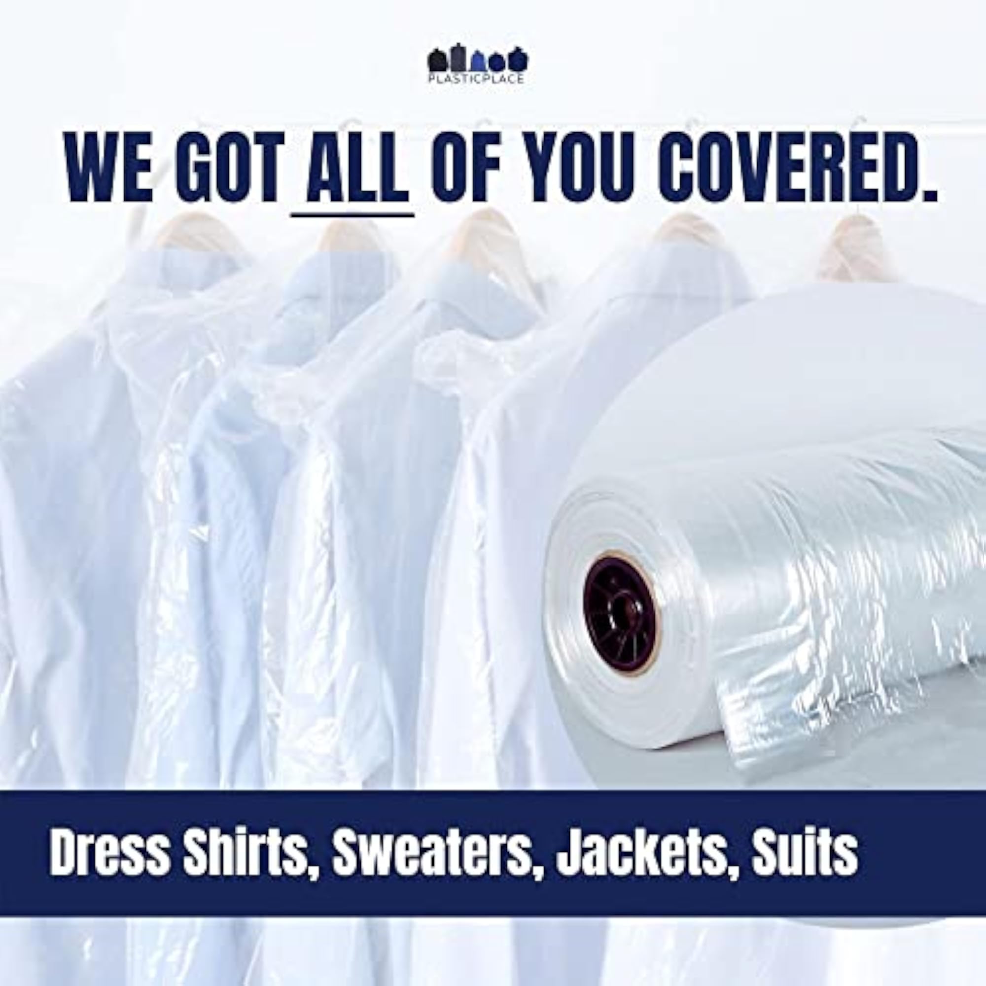 Garment Bags 21x7x40 450/ Roll .65 Mil