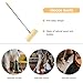 Ohphcall Anti-Static Broom Soft Bristle Brush Sweeping Brooms for Kitchen Bedroom Bathroom Wooden Handle