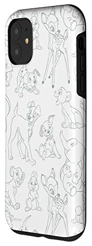 Iphone 11 Disney Classic Characters Simba Dumbo Bambi Allover Print Case #TOP1