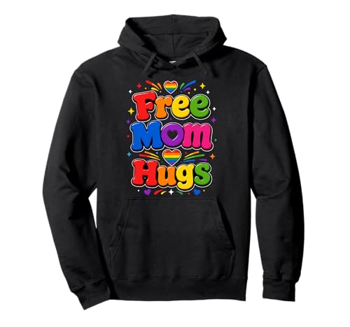 Free Mom Hugs LGBTQIA+ Ally Pride Month�B �p�[�J�[