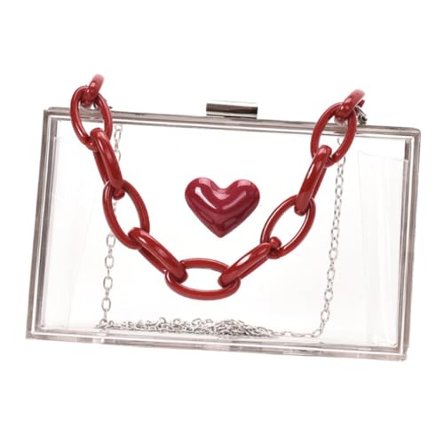 Sac de soirée transparent en acrylique chic pour mariages et grands bals