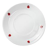 Käfer - Haferl (Tasse) Untertasse, 14.5cm, Motiv: Marienkäfer, Design: Käfer Klassik (6 Stück)