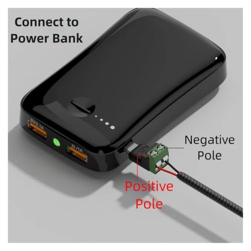 Adaptador USB C a terminal de tornillo de 2 pines para proyectos de 5V 7