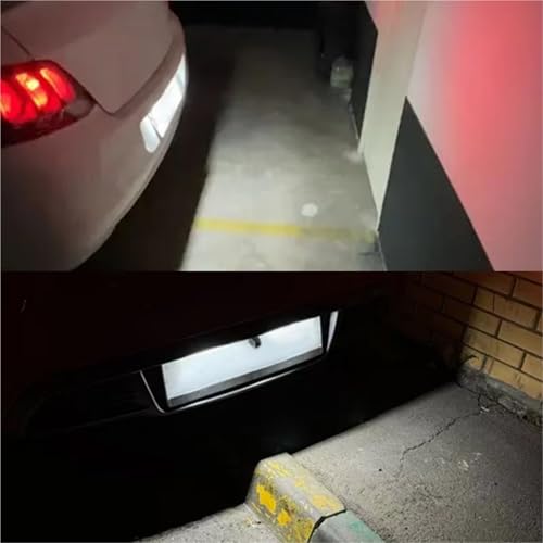 Luz de matrícula para Citroen C4 C3 C5 C2 C6 C8 lámpara de placa 18LED repuesto 7