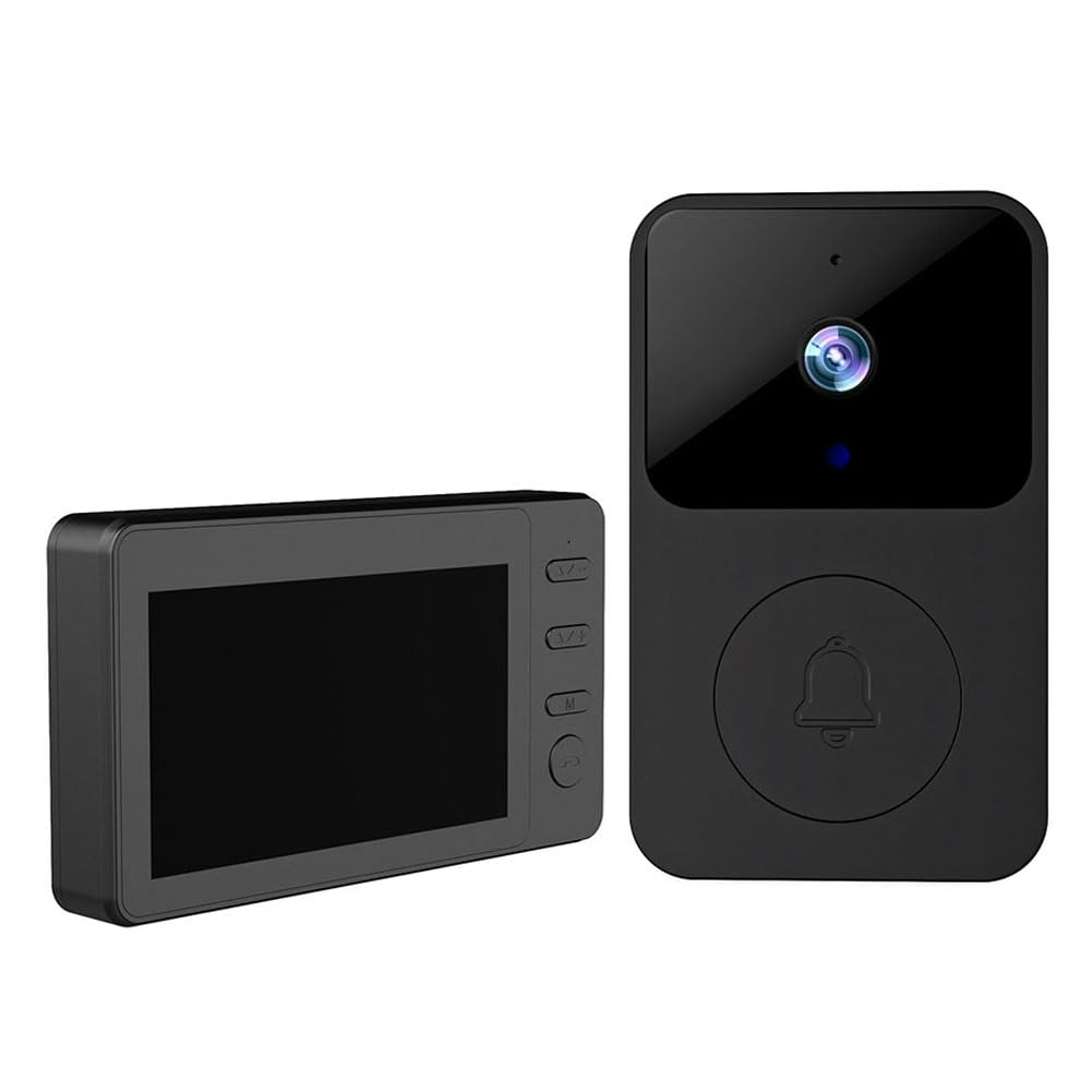 Sonnette vidéo intelligente écran interphone bidirectionnel installation facile appartement