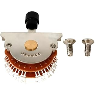 Achieve a wide range of sounds with this 5-way pickup selector; its fan-shaped layout offers intuitive operation; discover new tonal possibilities easily This 24-pin switch provides wide applicability for many electric guitars; it's a direct replacem...