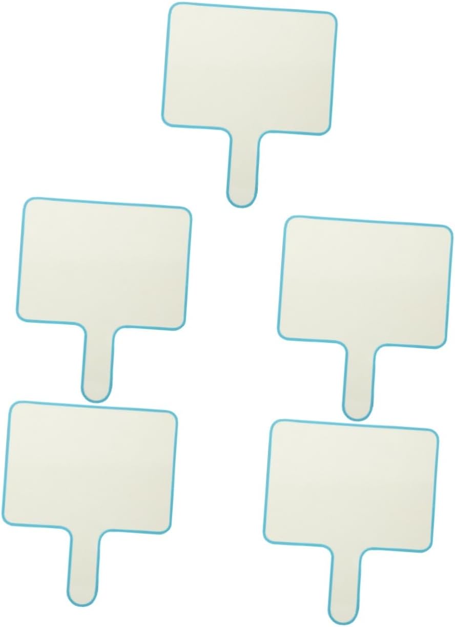 ROMISBABA 5pcs Answer Board White Board Paddles Dry Wipe