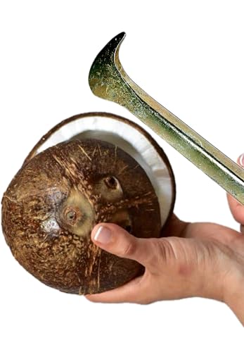 Image of Mahiyash Coconut Slicer Tool | Breaker | Cracker | Peeler |Iron Rod Material |Cracker |Coconut Shell Remover| Chopper with Strong Iron Handle for Multiuse Kitchen ToolPack of 1