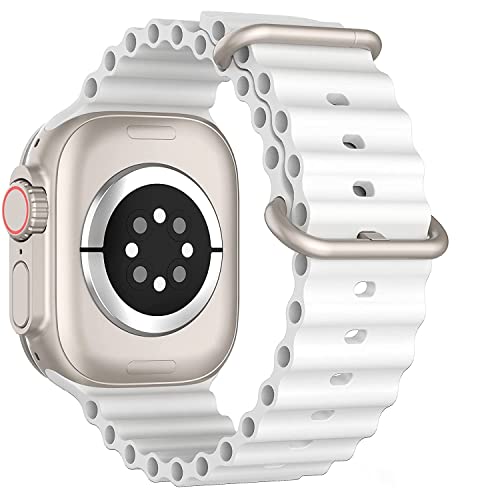 Image of IBS Ultra Seris 8 Smart Watch Men Two Watch NFC Door Unlock Smartwatch Bluetooth Call Wireless Charge Fitness Bracelet (Rubber Strap Ultra-White (RSUW))