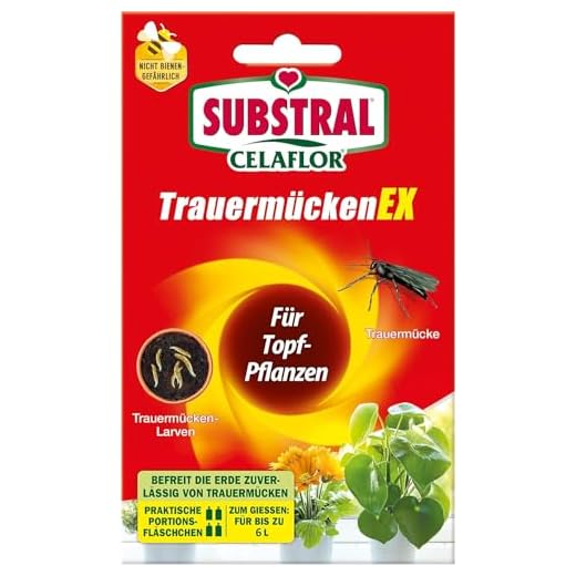 Substral Celaflor TrauermückenEX - Gegen Larven der Trauermücke und andere Schädlinge und Schadinsekten, 4 x 7,5 ml