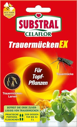 Substral Celaflor TrauermückenEX 4 x 7 5ml Konzentrag gegen Larven der Trauermücke und andere Schädlinge und Schadinsekten