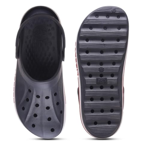Image of Liberty A-HA LITEWALK Clogs for Men Black, Navy Blue, Green, Grey, Blue, Khaki & Off White | Casual Slip-On Slingback Clog for Walking & Outdoor Use