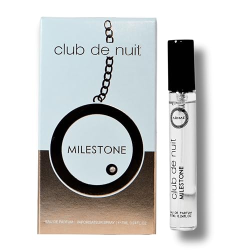 Image of Armaf Club De Nuit Milestone Eau De Parfum (EDP) - 7ML Trial Pack | Woody Floral Musk Long-Lasting Fragrance for Men & Women | Elegant, Unisex Scent