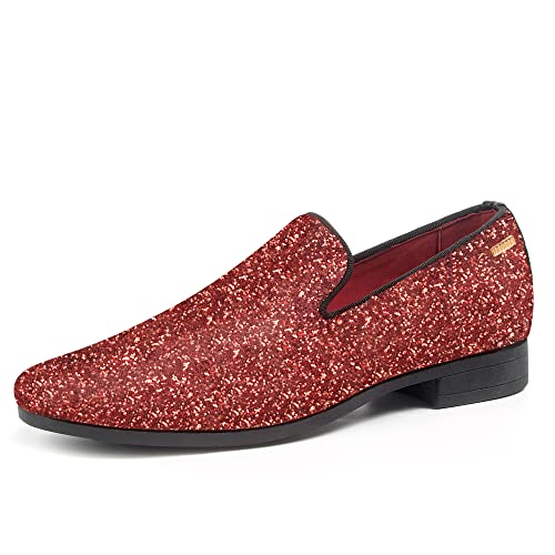 Image of UUBARIS Mens Dress Loafers Tuxedo Suit Slip on Shoes