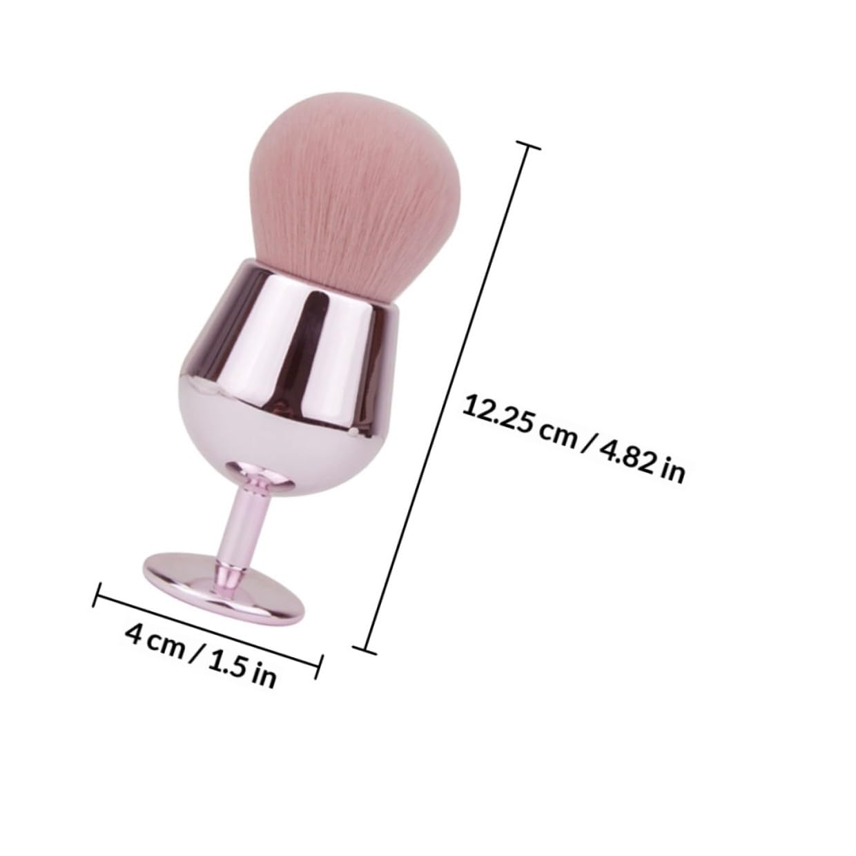 Fluffy Blending Blush Brush and Loose Powder Brush for Women Tool for Foundation and Cheeks Soft Synthetic Bristles for Cosmetics Application