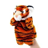 CUIDADO FACIL: La marioneta de la mano del tigre de felpa está hecha de una fibra sintética suave, manteniendo a los bebés y niños pequeños seguros durante la jugada. Hecho con costuras reforzadas y relleno de poliéster. Lavado limpio o lavado de la máquina en un ciclo suave dentro de una bolsa de ropa.
