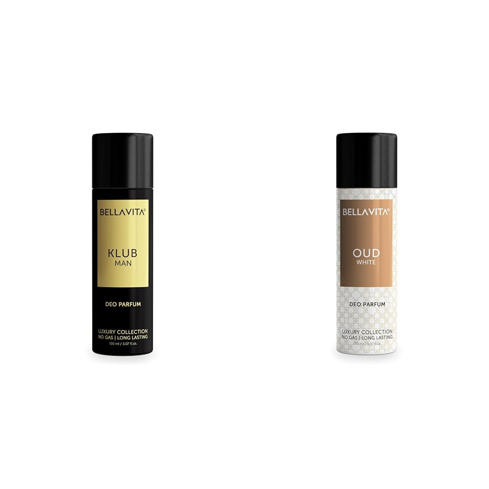 Bella Vita Luxury KLUB Man No Gas Body Deodorant Spray Parfum for Men 150 Ml OUD WHITE No Gas Body Deodorant Parfum for Men with Orange, Fressia & Tobacco|Woody Long Lasting Body Perfume DEO 150 Ml-image-23