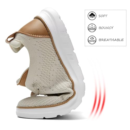 Image of Men's Mesh Sneakers Oxfords Lace-Up Lightweight Casual Walking Shoes Driving Shoes