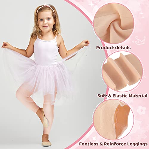 8 Pair Girls Footless Tights Soft Dance Tights Footless Girls Ballet Tights Footless Dance Leggings For Girls Student Toddler (6-9 Years) #TOP4