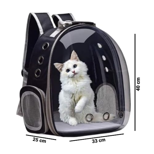 Mochila De Transporte Para Pets Cachorros E Gatos Com Ventilação Transparente E Visão Panorâmica Bol