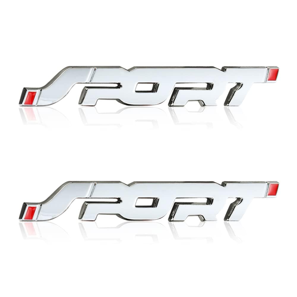 YDSTNiu 2 Pcs 3D Emblem Lettering for Skoda Fabia III - Kombi/Combi - Bj. 2014-2022, Decal Badge Logo Decoration Self Adhesive Exterior Body Tuning Accessories Part,Silver