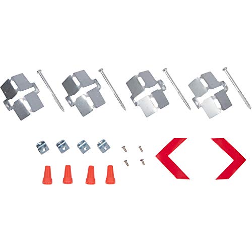 Image of inchMorris Products LED Exit Sign - Recessed Mount Edge - Red on Clear Panel, White Housing - Compact, Low-Profile Design - Single Sided Legend - Energy Efficient, High Output - 1 Count, (73331) inch