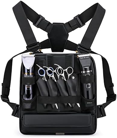 Muserise Leather Fashionable & Functional Chest Rig Bag for Barbers, Stylish Haircut Tools Storage Chest Bag for Barber
