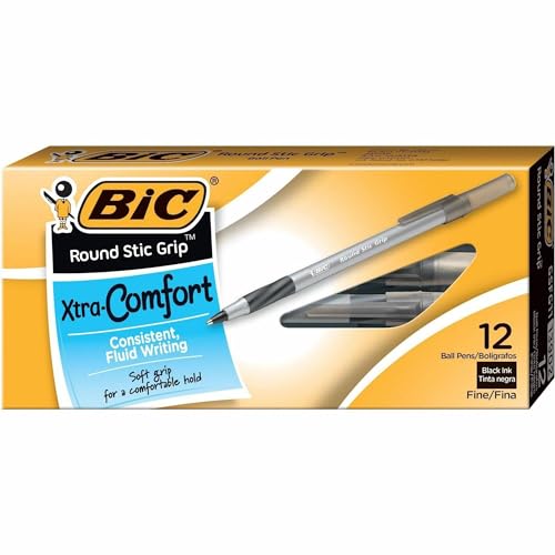 Stylos à bille ronds anti-douleur aux doigts grâce au manchon de protection