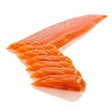 Schottischer Räucherlachs, Rücken Filet, lang und schmal, ungeschnitten, ca.500g