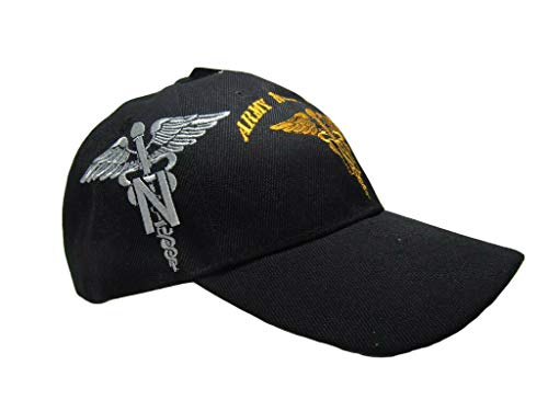 U.S. Army Nurse Corps Ball Cap Hat Black Embroidered 3D (Licensed) CAP567 (TOPW) - Image 3
