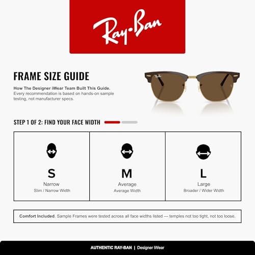 Image of Ray-Ban RB3016 Clubmaster Classic Square Sunglasses for Men for Women