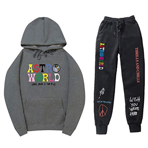 LIMILI Travis Scott ASTROWORLD - Conjunto de sudadera para hombre y mujer