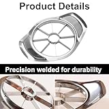 DOETYD Apple Corer Slicer Stainless Apple Slicer Apple Cutting Tool Fruit Cutter for Kitchen Tomato Apple Orange - Image 3