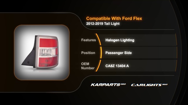 For Ford Flex 2012-2019 Tail Light Assembly Passenger Side SE/SEL