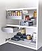Joseph Joseph CupboardStore Under Shelf Drawer Kitchen Cabinet Storage Organizer, Space Saving, Gray/ White
