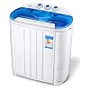 ZHZHUANG Kleine Halbautomatische Kleidung Waschmaschine Waschmaschine Double Barrel Home Use Geeignet Für Wohnungen, Studentenwohnheim, Waschen Kapazität Beträgt 4,5 Kg/Blau