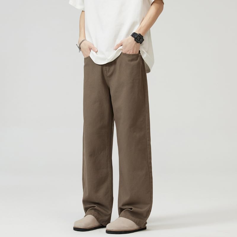 Men's Spring Jeans Korean Version of Retro Drawstring Pants3